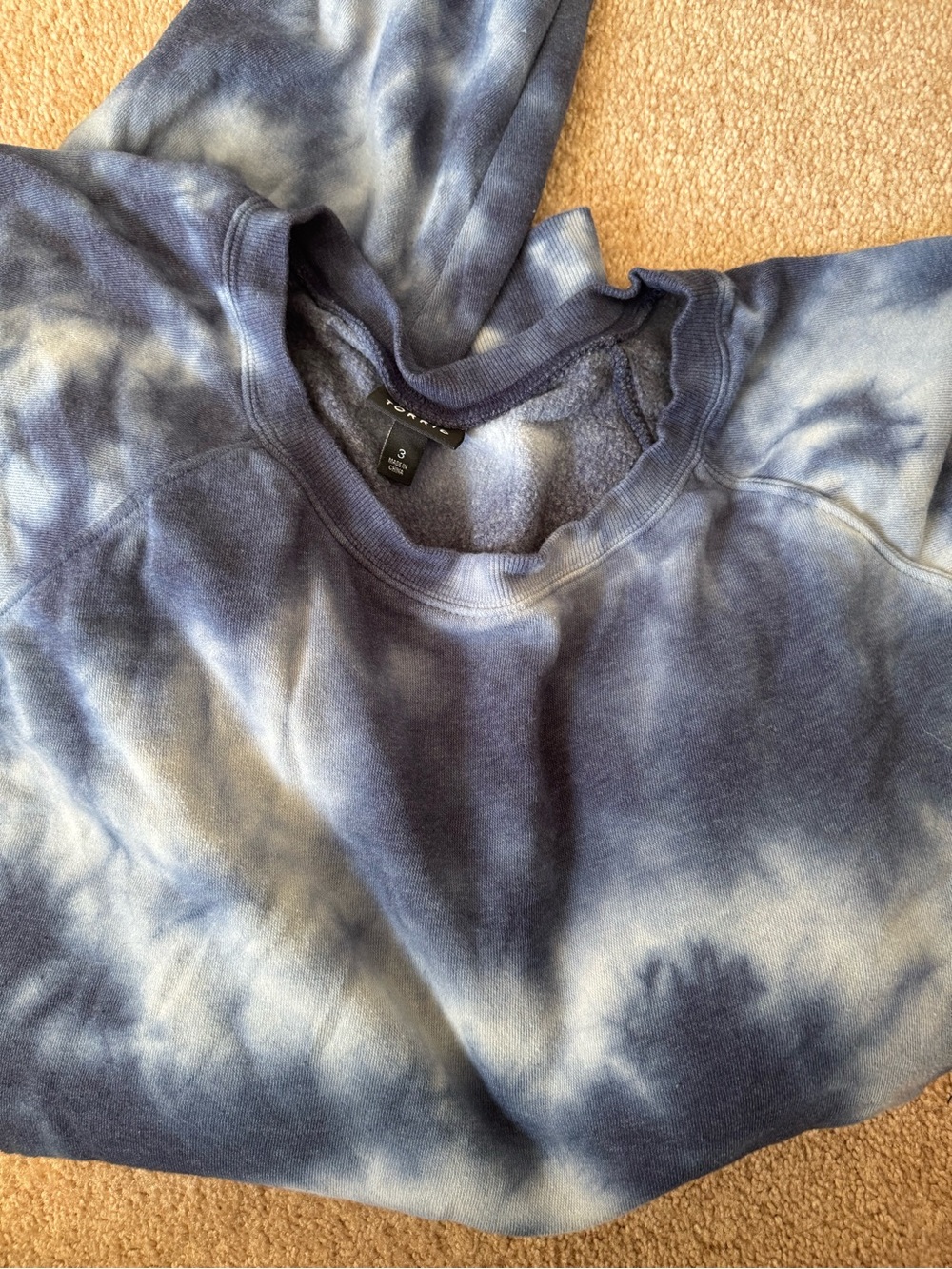 torrid Tye dye navy  Blue Pullover Sweatshirt long sleeved 3x